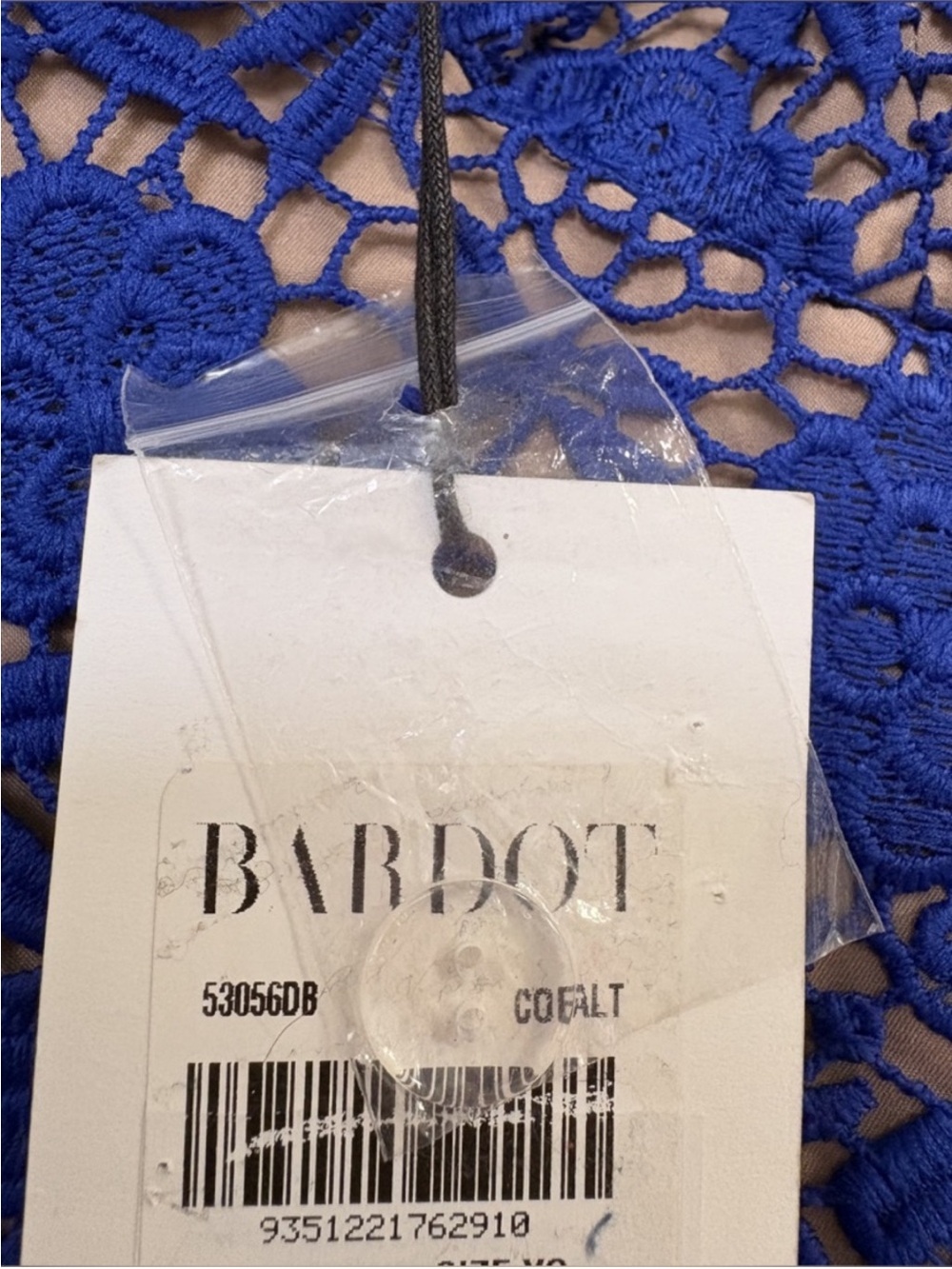 Bardot Royal Blue Lace Floral Midi Dress - Picture 13 of 13